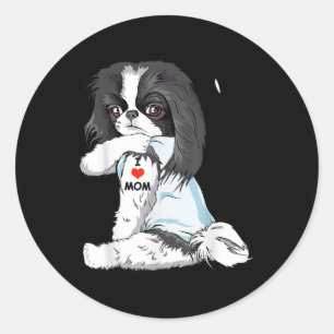 Adesivo Eu Amo Mamãe Tatuagem Japonês Chin Mãe Cachorro So
