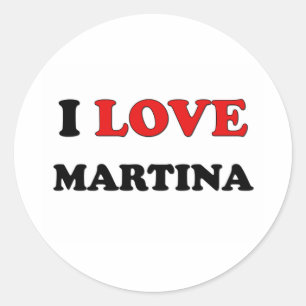 Adesivo Eu amo Martina