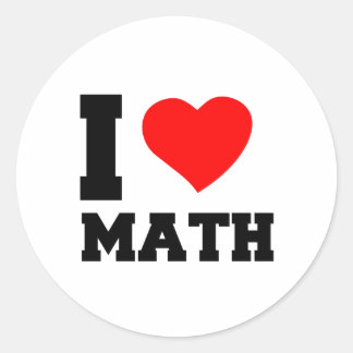 ADESIVO EU AMO MATEMÁTICA