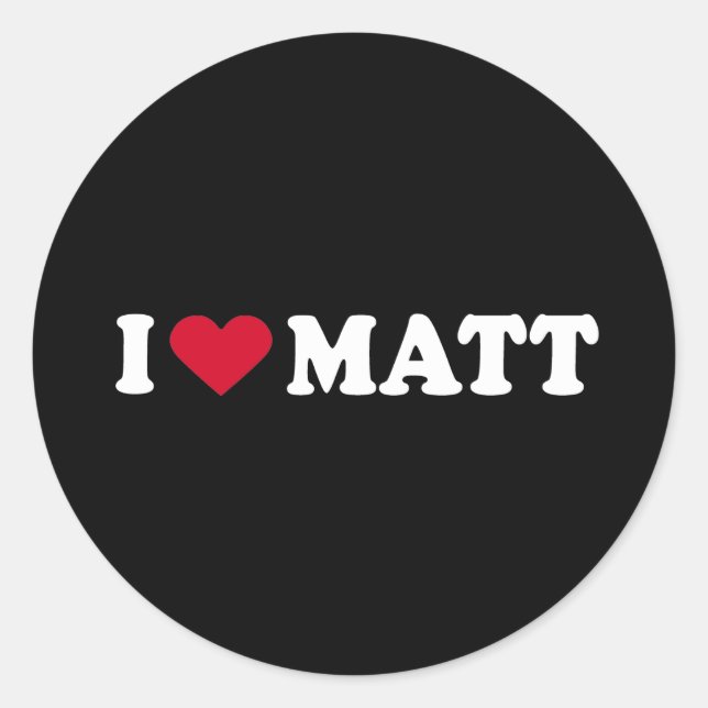 ADESIVO EU AMO MATT (Frente)