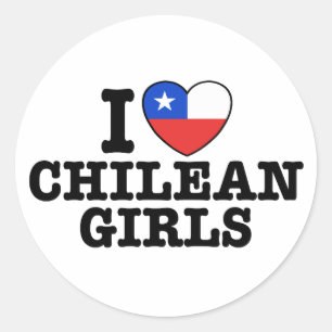 Adesivo Eu amo meninas chilenas