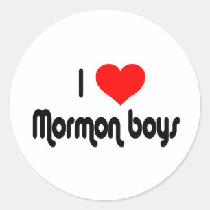 Adesivo Eu amo meninos do Mormon