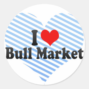 Adesivo Eu amo mercado Bull