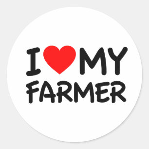 Adesivo Eu amo meu agricultor