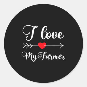 Adesivo Eu Amo Meu Agricultor Citação Esposa do Agricultor