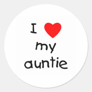 Adesivo Eu amo meu Auntie
