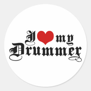 Adesivo Eu amo meu baterista
