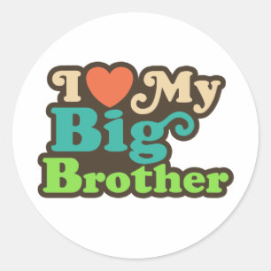 Adesivo Eu amo meu big brother