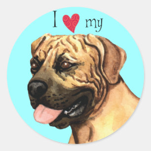 Adesivo Eu amo meu Boerboel