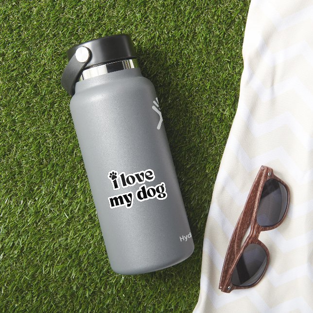 Adesivo Eu Amo Meu Cachorro (HydroFlask Insitu)