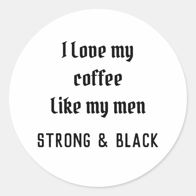 Adesivo Eu amo meu café (Frente)