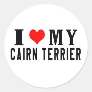 Adesivo Eu Amo Meu Cairn Terrier