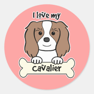 Adesivo Eu Amo Meu Cavaleiro Rei Charles Spaniel