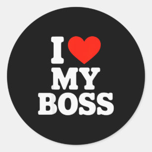 Adesivo Eu Amo Meu Chefe