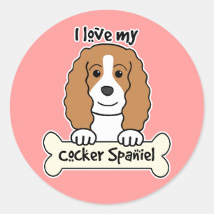 Adesivo Eu Amo Meu Cocker Spaniel
