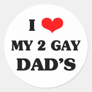 Adesivo Eu amo meu dois pais do gay