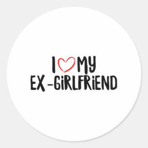 Adesivo Eu Amo Meu Ex-Namorada