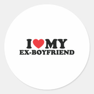 Adesivo eu amo meu ex namorado