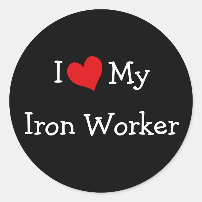 Adesivo Eu Amo Meu Ferro (Frente)