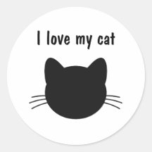 Eu amo meu gata Sticker