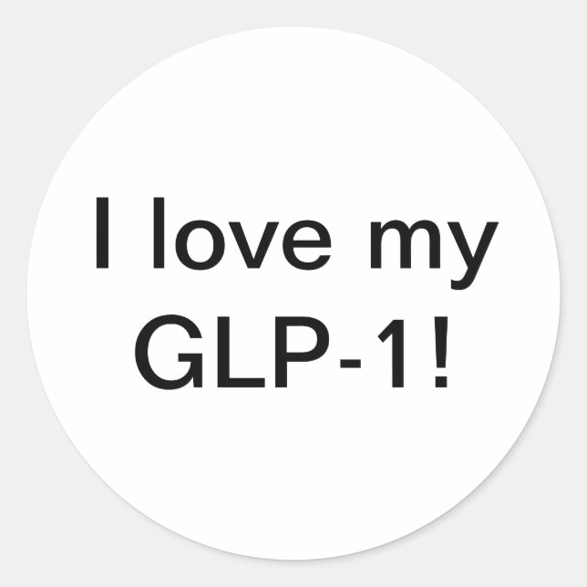 Adesivo Eu amo meu GLP-1 (Frente)