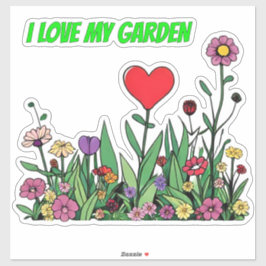 Adesivo "Eu Amo Meu Jardim" | Flores Silvestres Co