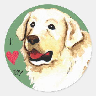 Adesivo Eu amo meu Kuvasz
