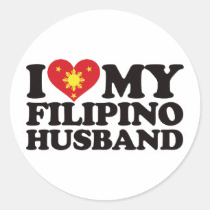 Adesivo Eu amo meu marido filipino
