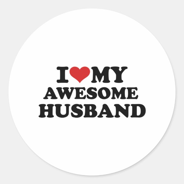 Adesivo Eu amo meu marido incrível (Frente)