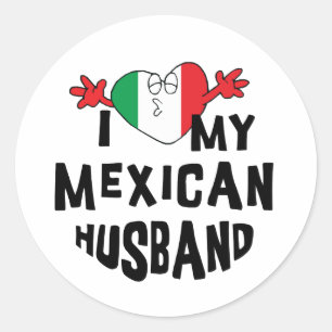 Adesivo Eu amo meu marido mexicano