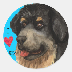 Adesivo Eu amo meu Mastiff tibetano