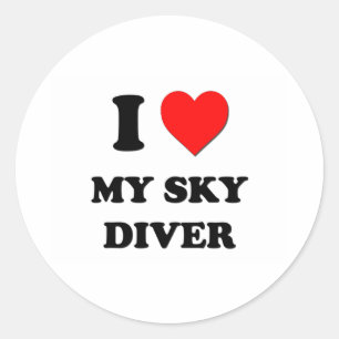 Adesivo Eu amo meu mergulhador do céu