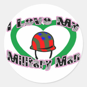 Adesivo Eu amo meu militar