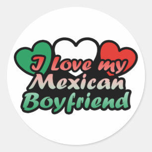 Adesivo Eu amo meu namorado mexicano