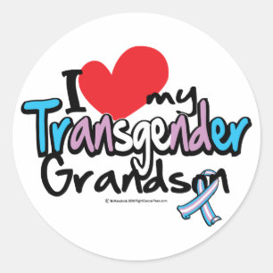 Adesivo Eu amo meu neto do Transgender