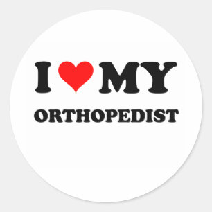 Adesivo Eu amo meu Orthopedist