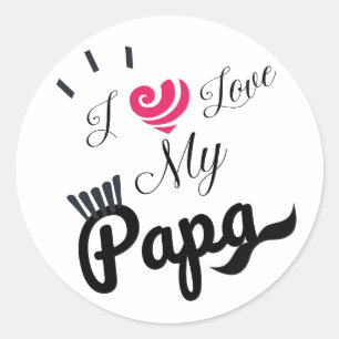 Adesivo Eu Amo Meu Papá Design