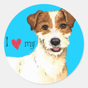 Adesivo Eu amo meu Parson Russell Terrier