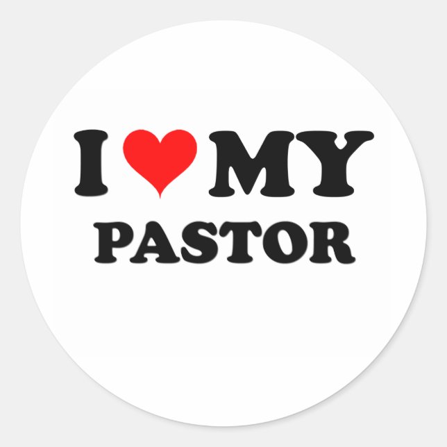 Adesivo Eu Amo Meu Pastor (Frente)