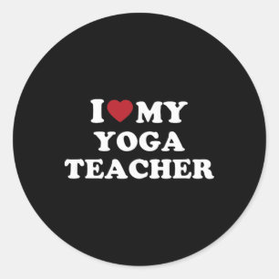 Adesivo Eu Amo Meu Professor de Yoga, Eu Adoro Meu Profess