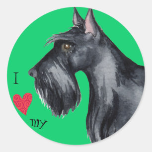Adesivo Eu amo meu Scottie