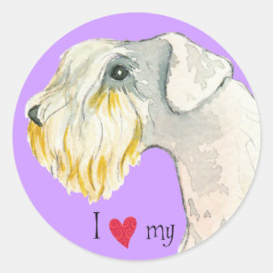 Adesivo Eu amo meu Sealyham Terrier