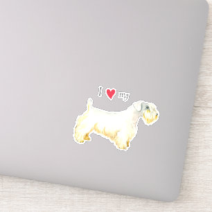 Adesivo Eu amo meu Sealyham Terrier Vinyl Sticker