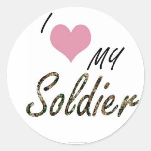 Adesivo Eu amo meu soldado