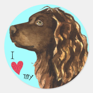 Adesivo Eu amo meu Spaniel de Boykin