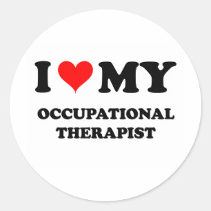 Adesivo Eu amo meu terapeuta ocupacional