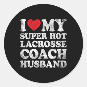 Adesivo Eu Amo Meu Treinador De Lacrosse Super Quente, Mar