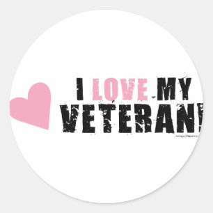 Adesivo Eu amo meu veterano!