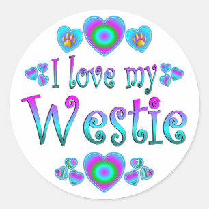Adesivo Eu amo meu Westie