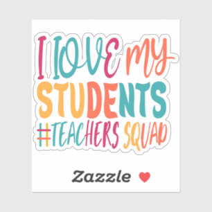 ADESIVO EU AMO MEUS ALUNOS.